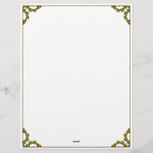 アールヌーボー水彩緑葉