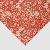 アールヌーボー海藻フローラ、深いコーラルオレンジ 薄葉紙 (詳細)