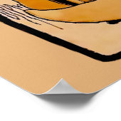 アールヌーボー狐 ポスター (角)