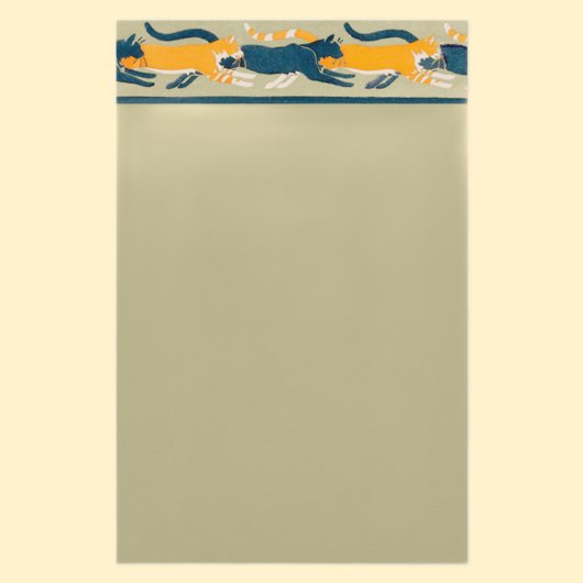 アールヌーボー猫と花の文房具 便箋