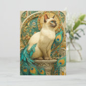 アールヌーボー猫 シーズンカード (スタンド正面)