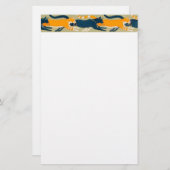 アールヌーボー猫 便箋 (正面/裏面)