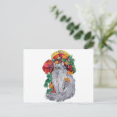 アールヌーボー猫#2 シーズンポストカード (スタンド正面)