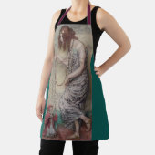 アールヌーボー王女と彼女のサルのエレガント芸術 エプロン (インサイチュ)