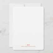 アールヌーボー王室のリリ結婚ス 招待状 (裏面)