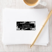 アールヌーボー白黒 ラベル (インサイチュ)