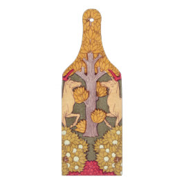 アールヌーボー秋メープルツリーディアヴィンテージ秋 カッティングボード