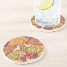 アールヌーボー秋メープルツリーディア秋ヴェルヌイユ コースター