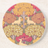 アールヌーボー秋メープルツリーディア秋ヴェルヌイユ コースター (正面)