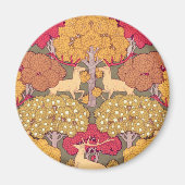 アールヌーボー秋メープルツリーディア秋ヴェルヌイユ マグネット (正面)