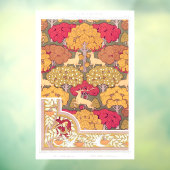 アールヌーボー秋木と鹿ヴィンテージ秋 ウィンドウサイン (シート3)