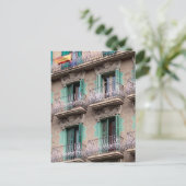 アールヌーボー窓 – バルセロナ,スペイン ポストカード (スタンド正面)