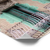 アールヌーボー窓 – バルセロナ，スペインJigsaw Puzz ポスター (角)