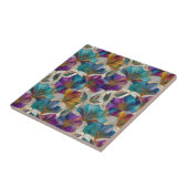 アールヌーボー紫斑炎 タイル (側面)