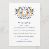 アールヌーボー結婚のウェルカム&ウィークエンドの日程 プログラム (正面)