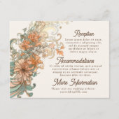 アールヌーボー結婚の囲い エンクロージャーカード (正面)