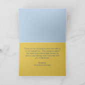 アールヌーボー結婚サンキューカード サンキューカード (内部)