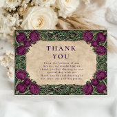 アールヌーボー結婚シスル サンキューカード