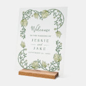 アールヌーボー結婚フローラ アクリルサイン (傾斜)