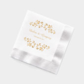 アールヌーボー結婚ラグジュアリーとイベント 箔ナプキン (左)