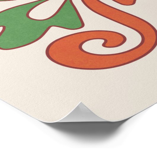 アールヌーボー結婚座席表 ポスター (角)