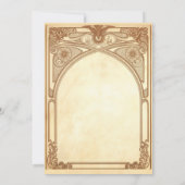 アールヌーボー結婚式招待状インウォームトーン 招待状 (裏面)