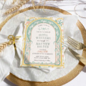 アールヌーボー結婚式招待状ヴィンテージ 招待状