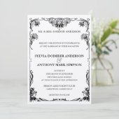 アールヌーボー結婚式招待状 招待状 (スタンド正面)