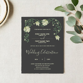 アールヌーボー結婚式招待状 招待状