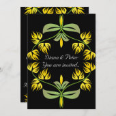 アールヌーボー結婚式招待状 招待状 (正面/裏面)