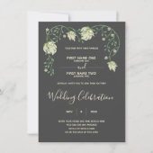 アールヌーボー結婚式招待状 招待状 (正面)