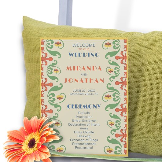 アールヌーボー結婚式 プログラム