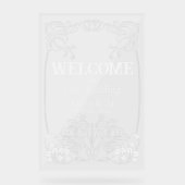 アールヌーボー結婚歓迎サイン アクリルサイン (正面)