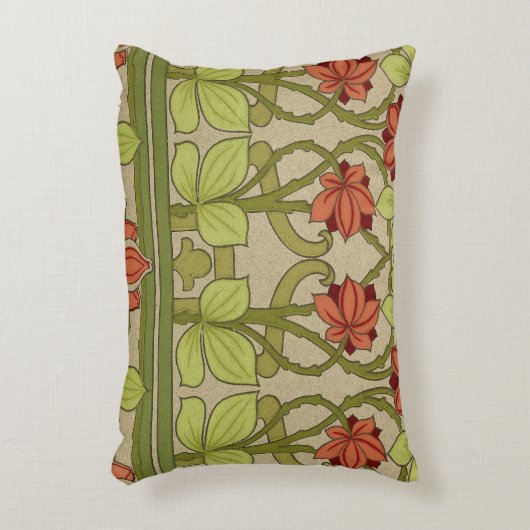 アールヌーボー縁どフローラ アクセントクッション (正面(垂直))