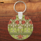 アールヌーボー縁どフローラ キーホルダー (正面)