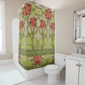 アールヌーボー縁どフローラ シャワーカーテン (インサイチュ)