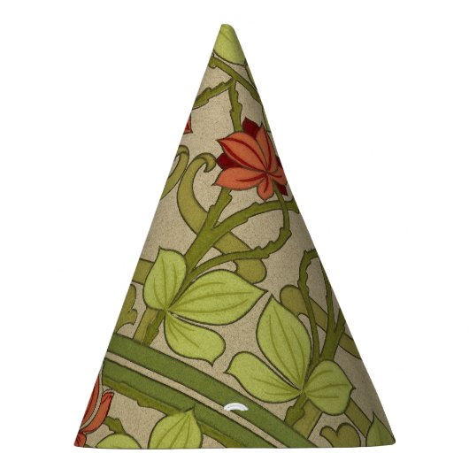 アールヌーボー縁どフローラ パーティーハット (右)