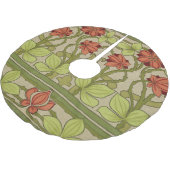 アールヌーボー縁どフローラ ブラッシュドポリエステルツリースカート (アングル)