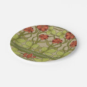 アールヌーボー縁どフローラ ペーパープレート (アングル)