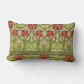 アールヌーボー縁どフローラ ランバークッション (正面)