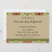 アールヌーボー縁どフローラ 招待状 (裏面)