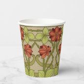 アールヌーボー縁どフローラ 紙コップ (正面)
