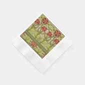 アールヌーボー縁どフローラ 縁ありカクテルナプキン (角)