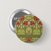 アールヌーボー縁どフローラ 缶バッジ (正面&裏面)