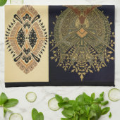 アールヌーボー織り柄クリストファー・ドレッサー キッチンタオル (折り畳み)