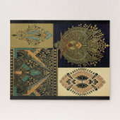 アールヌーボー織り柄クリストファー・ドレッサー ジグソーパズル (横)