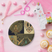 アールヌーボー織り柄クリストファー・ドレッサー ペーパープレート (パーティー)