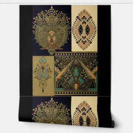 アールヌーボー織り柄クリストファー・ドレッサー 壁紙