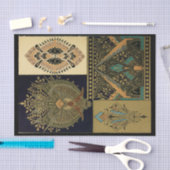 アールヌーボー織り柄クリストファー・ドレッサー 薄葉紙 (クラフト)