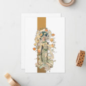 アールヌーボー美しいとクリスタナム ノートカード (正面/裏面インサイチュ)